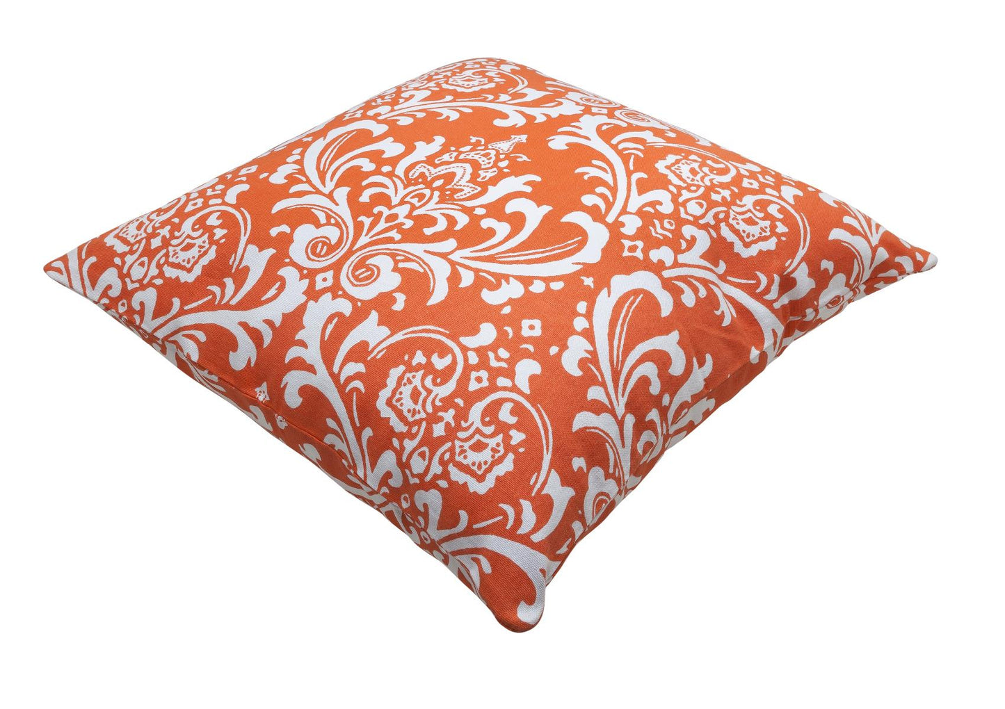 Damask Accent Decorative Throw Pillow Covers (Pack of 2) - TreeWool#color_california-orange