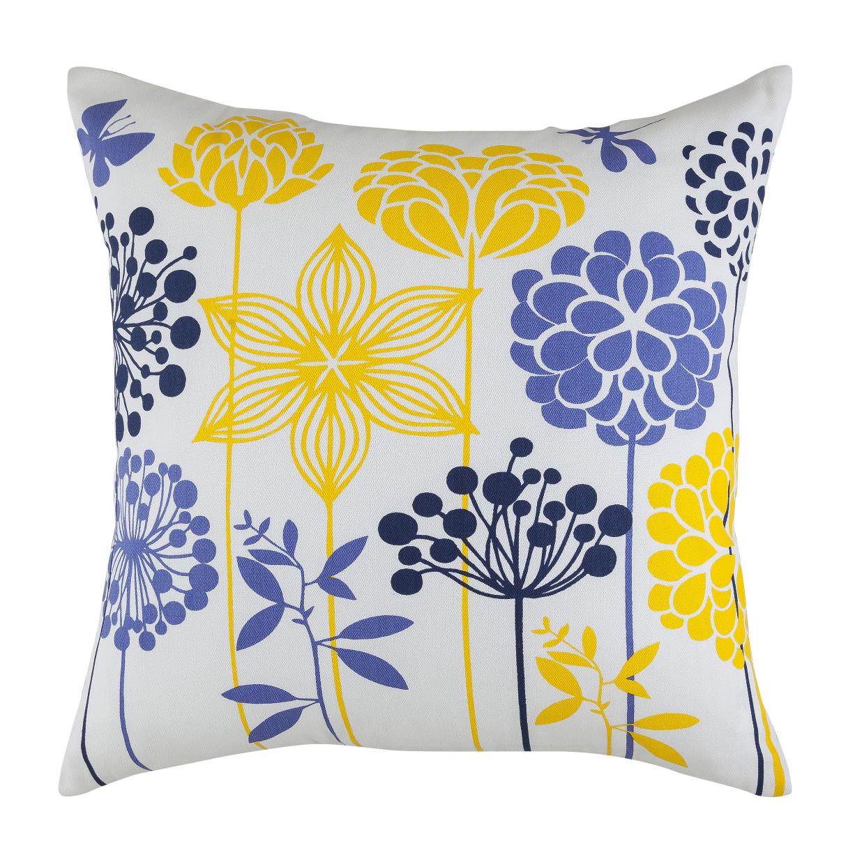 Blossom Accent Decorative Throw Pillow Covers (Pack of 2) - 18 x 18 Inch - TreeWool