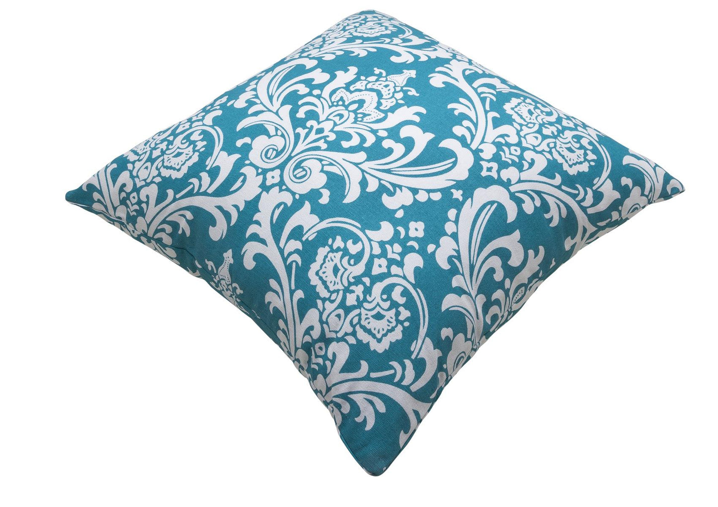 Damask Accent Decorative Throw Pillow Covers (Pack of 2) - TreeWool#color_teal