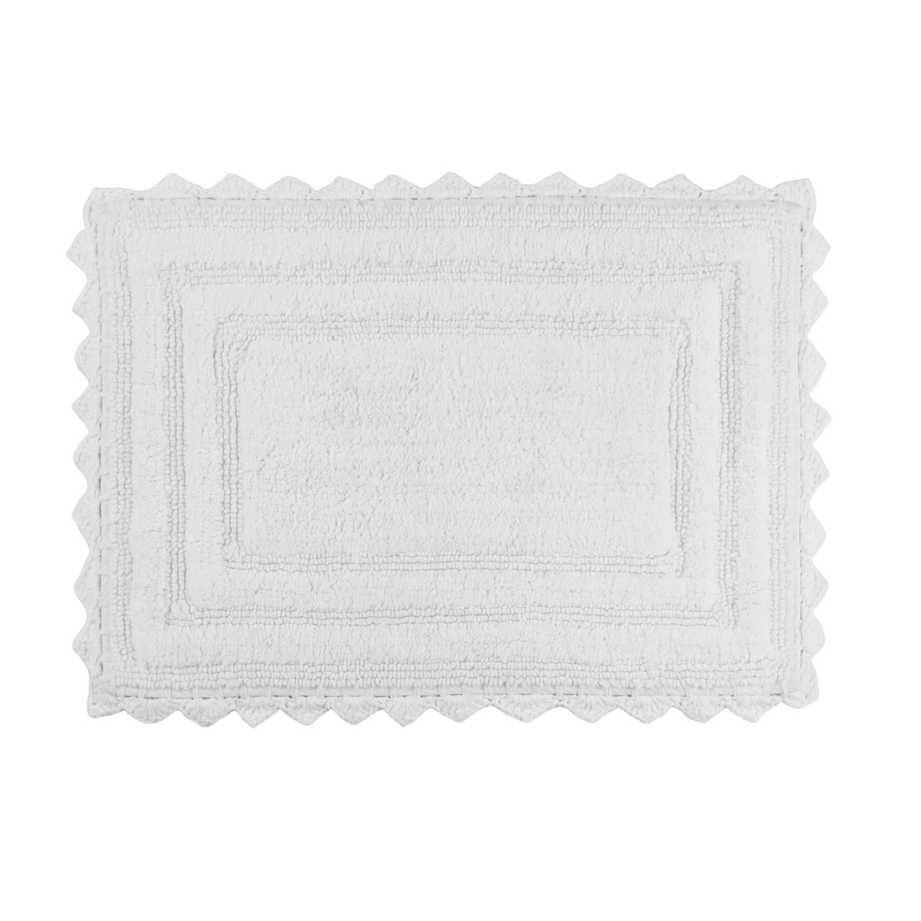 TreeWool - Bath Rug Reversible with Crochet Border (Set of 2)#color_rectangle-white